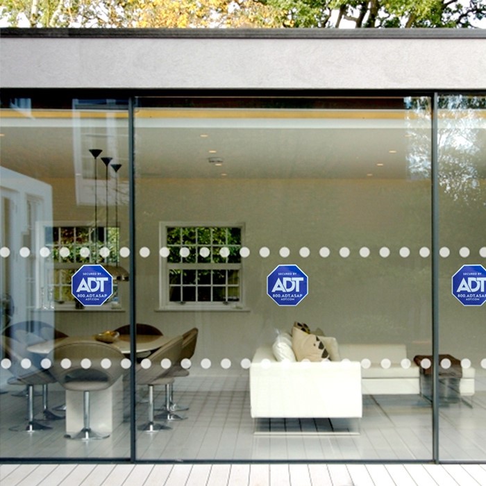 ADT Security Sticker Decal Reflective Warning Self Adhesive Home Security WindowDoor Decal Stickers (10)_
