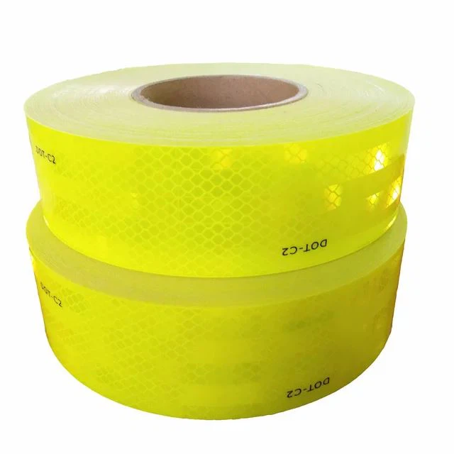 Bandă reflectorizantă verde neon