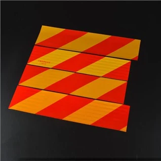 Bandă reflectorizantă galbenă roșie pentru vehicule grele Placă de marcare reflectorizată din spate