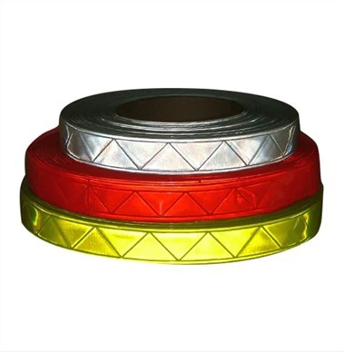 Bandă reflectorizantă prismatică din PVC pentru haine de siguranță