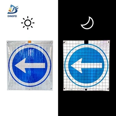 Semn reflectorizant ține stânga Roll Up