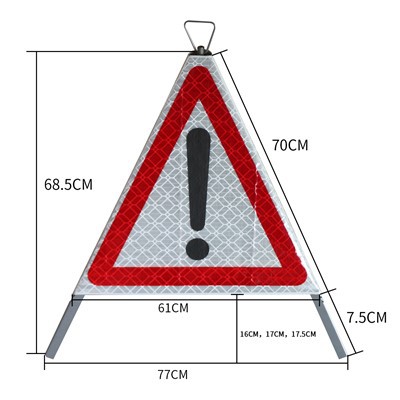 Semn de avertizare pe trepied pentru cort de avertizare